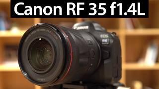 Canon RF 35mm f1.4L FIRST LOOKS vs EF 1.4L II vs RF 1.8 STM