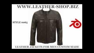 Leather jackets for men custom made.wmv