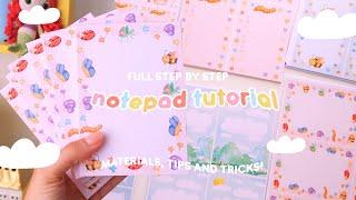 DIY NOTEPADS TUTORIAL  complete step by step how to make notepads  materials gluing & mounting