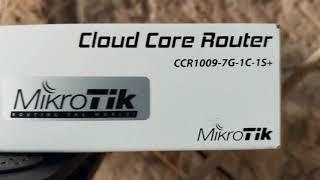 Traffic and cpu use on the Mikrotik CCR1009-7G-1C-1S+ running  ppoe clients