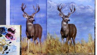 Painting A Mule Deer with Acrylics