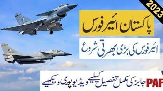 PAKISTAN AIRFORCE Jobs 2023  Pak Air Force Test  Join Pakistan Air Force  PAF Jobs 