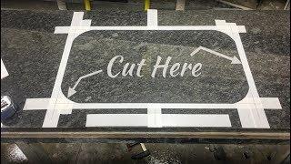 How to Cut  Polish Undermount Sink in Granite by Hand