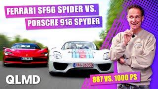 2 Ikonen 1887 PS und 2 Millionen Euro    Ferrari SF90 vs. Porsche 918 Spyder  Matthias Malmedie