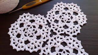 Очень красивый мотив крючком.Соединение .BEAUTIFUL Brand New Design Crochet Lace Motif Pattern