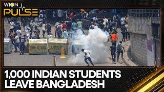 Bangladesh Protests 1000 Indian students return home nationwide curfew imposed  WION News