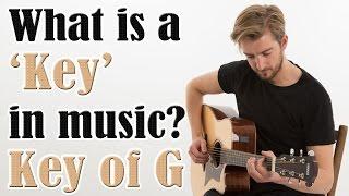 What is a Key on guitar? The EASY key of G  Beginners Music Theory