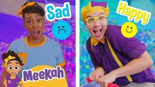 Happy Blippi Vs. Sad Meekah  Educational Videos for Kids  Blippi and Meekah Kids TV