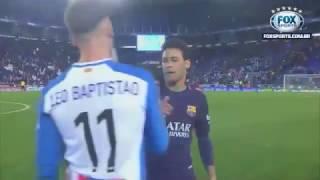 Neymar cumprimentando o parça adversário - Espanyol 0 x 3 Barça 29042017