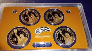 Обзор набора монет номиналом 1 доллар США  Президенты