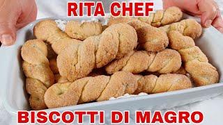 BISCOTTI DI MAGRO⭐RITA CHEF  Senza grassi animali sono golosi croccanti e friabili.