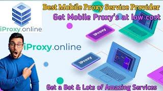 Iproxy.online create 4g5g mobile proxies at cheap prices and get a Bot using your android devices.