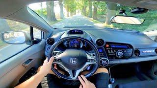 Honda Insight Hybrid 1.3 i-VTEC 88HP CVT 2010 POV Test Drive & Acceleration 0-100