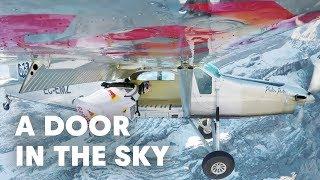 2 Wingsuit Flyers BASE Jump Into a Plane In Mid-Air  A Door In The Sky