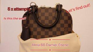 Louis Vuitton Alma BB In Damier Ebene Unboxing 2021 I Densiastyle