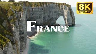 FRANCE 8K Ultra HD HDR 60FPS - Stunning Natural Beauty  Scenic Relaxation Film with Calming Music