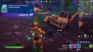 Fortnite - Eliminate Opponents At Dig Sites WEEK 5 Quests Challenges