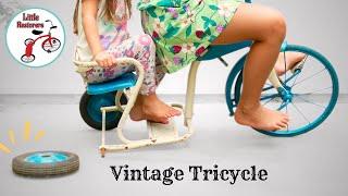 Vintage Tricycle Restoration. 1960s Cyclops Tandem Trike.