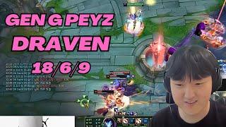 GEN G PEYZ PLAYS DRAVEN VS APHELIOS ADC KR CHALLENGER PATCH 13.11 League of Legends FullGameplay