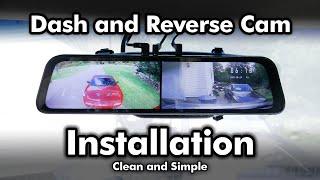 How To Install a WOLFBOX Dash Cam and Reverse Camera  Professional and Clean Installation