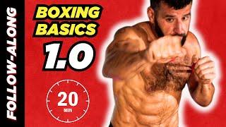  BOXING BASICS 1.0 Shadow Boxing Cardio Follow Along Workout at Home for Beginners