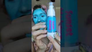 Blue Foundation??  asmr trying viral colorful foundation #asmr #makeup #beauty