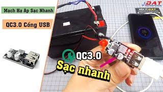 Mạch Hạ Áp Sạc Nhanh QC3.0 Cổng USB  Điện tử DAT