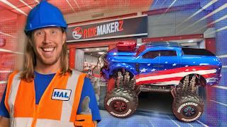 Handyman Hal builds a Monster Truck at Ridemakerz  American Monster RC Truck Build