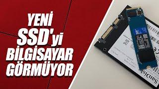 YENİ SSDyi BİLGİSAYAR GÖRMÜYOR 2.5 SSD M.2 SSD