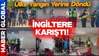 İngilterede Müslüman ve Göçmen Karşıtı İsyan Başlatıldı İngilterede Neler Oluyor?