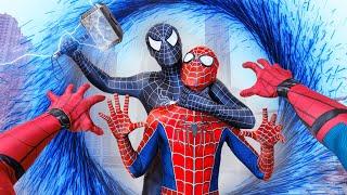 TEAM SPIDER-MAN Rescue SUPERHERO From BAD GUY TEAM In Real Life Epic Live Action SEASON 1