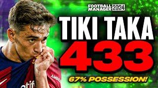 The BEST FM24 Tiki Taka Tactic 67% Possession  Best FM24 Tactics
