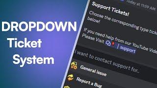 Discord Dropdown style Ticket Support System 2023  Sapphire Bot x Ticket Tool