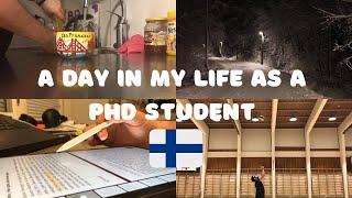 a day in my life as a doctoral researcher  Phd student in Finland