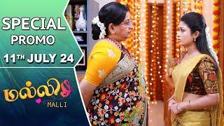 Malli Serial  Special Promo  11th July 24  Nikitha  Vijay  Saregama TV Shows Tamil