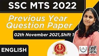SSC MTS English Classes 2022 Malayalam  SSC MTS Previous Year Question Paper Malayalam  Answers
