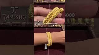 Tanishq Latest Gold Bangles Designs & Price #tanishqjewellery #goldbangles #youtubeshorts #tanishq