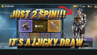 2 Spin get BATTERY STING DRAW The void redux DRAW  LEGENDARY  #luckydraw #callofduty #nrx #cod