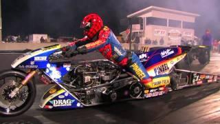 Top Fuel Nitro Motorcycle Import vs Harley - Larry Spiderman Mcbride 5.83et @ 232mph