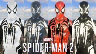 Marvels Spider-Man 2 PS5 - All Anti-Venom Suit Styles Free Roam Gameplay 4K 60FPS
