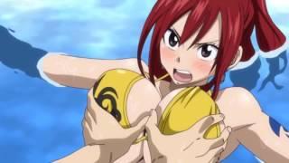 Fairy Tail OVA - Jellal gropes Erza by accident