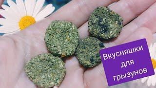 Лакомства своими руками для морских свинок шиншилл кроликов...  Витамины от выпадения шерсти.