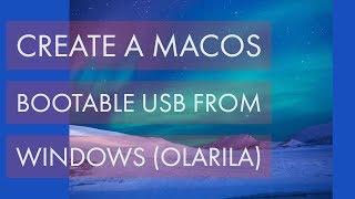 How To Create MacOS bootable USB from Windows