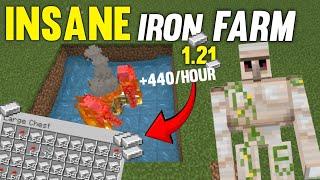 INSANE Minecraft Iron Farm Design 1.21 Update