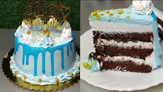 Birthday Cake design  Easy Quick and Simple Beginner Cake Decorating Ideas  Bakery Style Cake