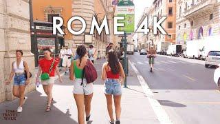 ROME ITALY  SUMMER VIRTUAL WALKING TOUR 4K 60fps