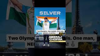 Two Olympics two medals One manNEERAJ CHOPRA #neerajchopra #olympics #olympics2024 #paris2024