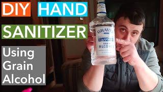 DIY Hand Sanitizer Grain Alcohol & Glycerin WHO Formula
