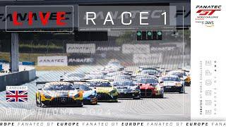 LIVE  Race 1  Barcelona  Fanatec GT Europe 2024 English