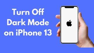 iPhone 13 How to Turn Off Dark Mode on iPhone 13
